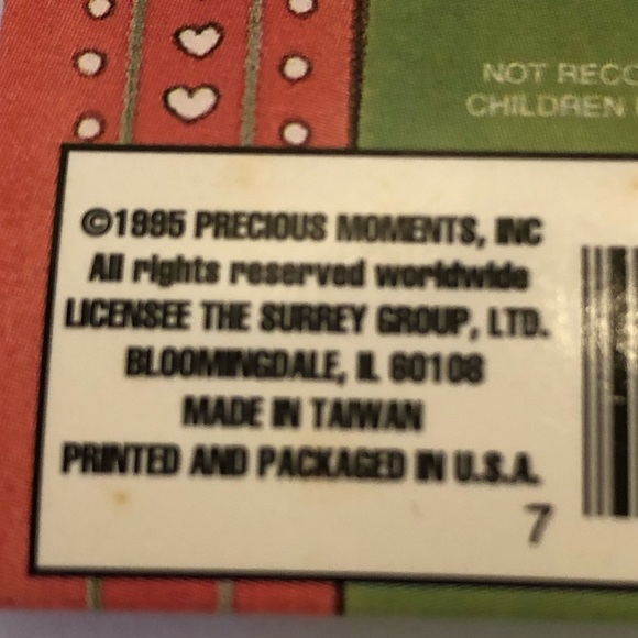 Vintage Precious Moments Pin Angel 1995 Surry Collectibles Ornament Card - Picture 10 of 11